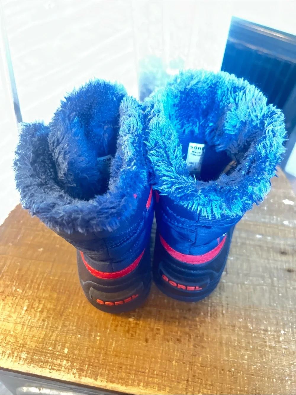 Sorel Black Faux Fur Lined Winter Boots